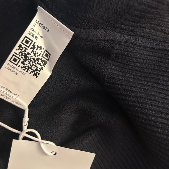 Navy Ribbed Knit Two-Piece Set – Real Photo, Clean Background - Picture 5 of 5